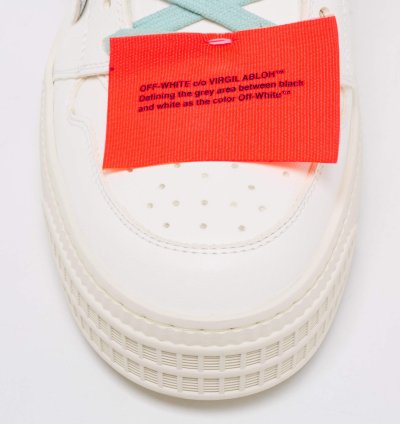 Off-white White Leather Off Court 3 0 High Top Sneakers Size 42