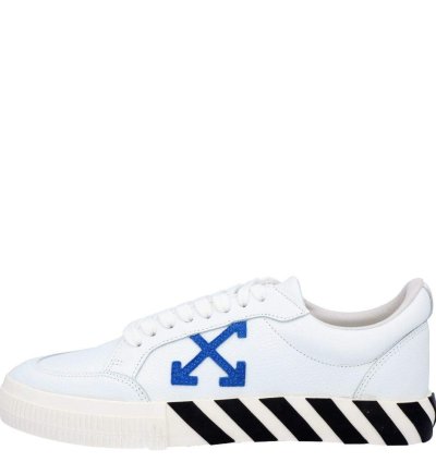 Off-white White Leather Vulc Low Sneakers Size Eu 43