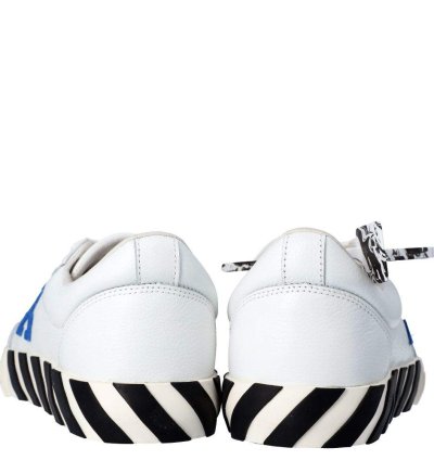 Off-white White Leather Vulc Low Sneakers Size Eu 43