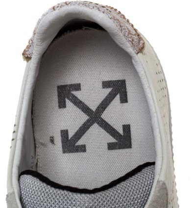 Off-white White Suede Leather Vulvanised Low Top Sneakers Size 41