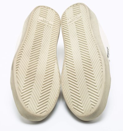 Saint Laurent Off-white Canvas Logo Court Classic Low-top Sneakers Size 40