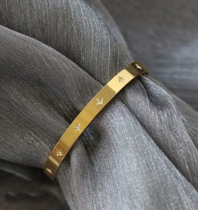 Gold Plated With Shine Diamond Bracelet