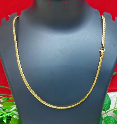 Flat Luxury Gold Plated Chain