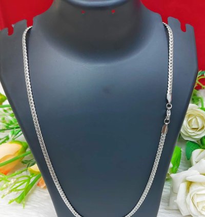 Mans Royal Look Silver Chain