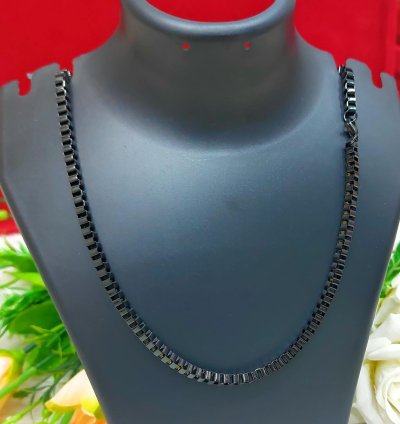 Mans Black Coted Partywear Chain
