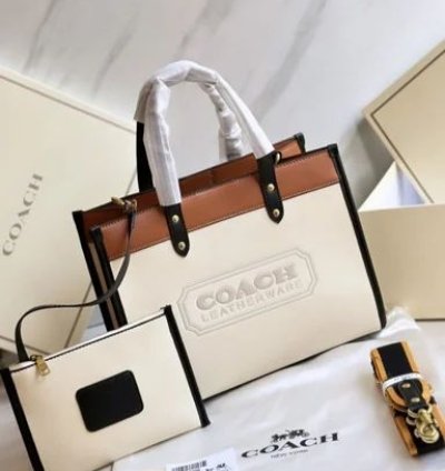Coach Womans White Handbag