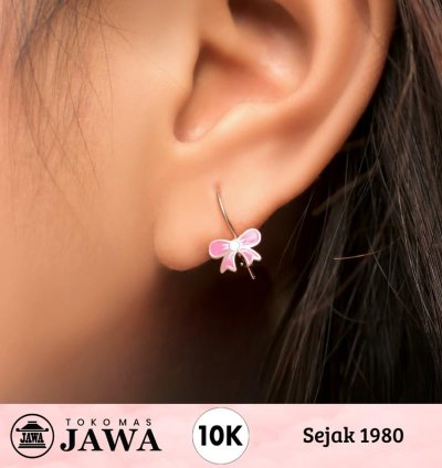 Childrens Gold Earrings Variety 10 Carat Javanese Gold Shop - Ribbon