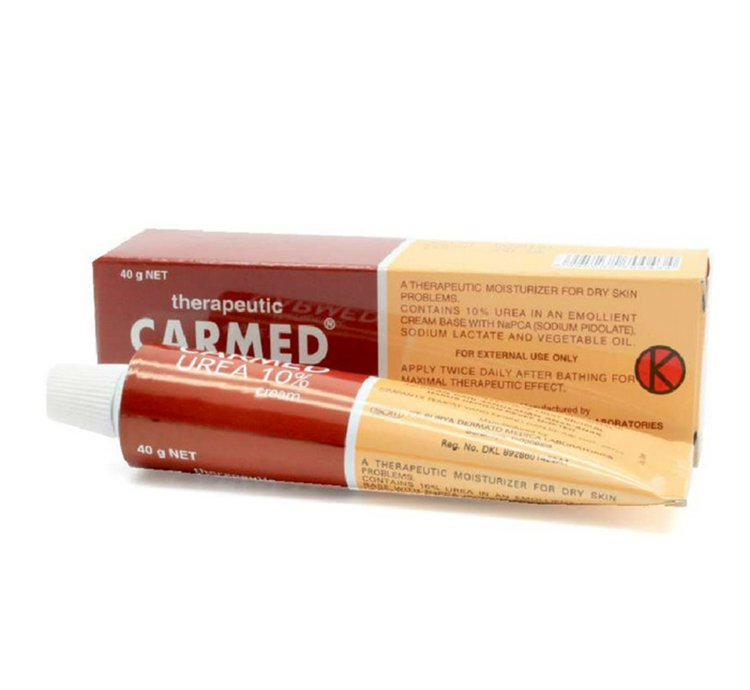 Carmed 10 Urea Cream 40g - 1 Tube - Intense Moisturizing Cream For Cracked Heels - Dry Feet - Elbows And Calluses Intensive Repair For Rough - Thickened Skin Dermatologist Recommended
