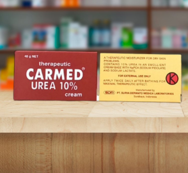 Carmed 10 Urea Cream 40g - 1 Tube - Intense Moisturizing Cream For Cracked Heels - Dry Feet - Elbows And Calluses Intensive Repair For Rough - Thickened Skin Dermatologist Recommended