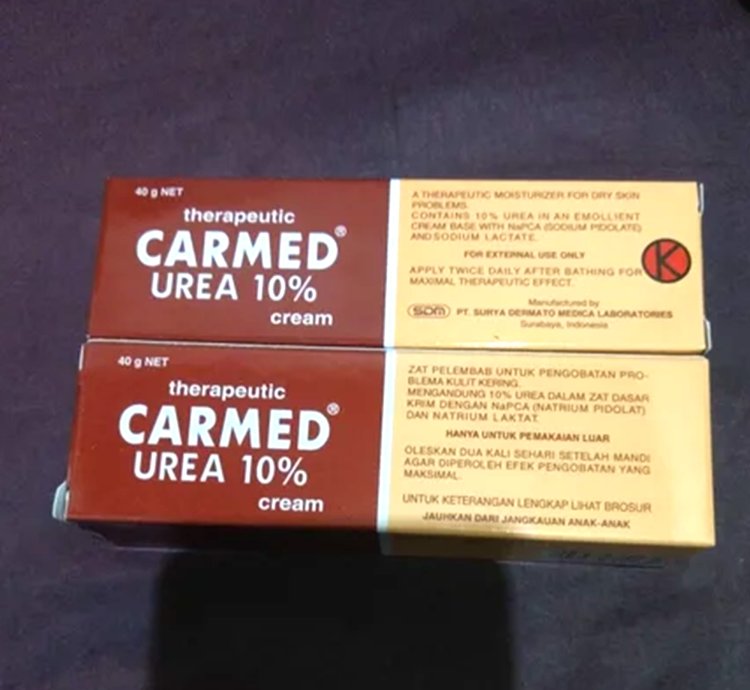 Carmed 10 Urea Cream 40g - 1 Tube - Intense Moisturizing Cream For Cracked Heels - Dry Feet - Elbows And Calluses Intensive Repair For Rough - Thickened Skin Dermatologist Recommended