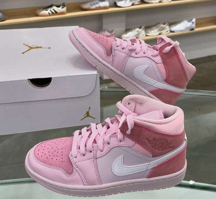 Jordan 1 Mid digital Pink