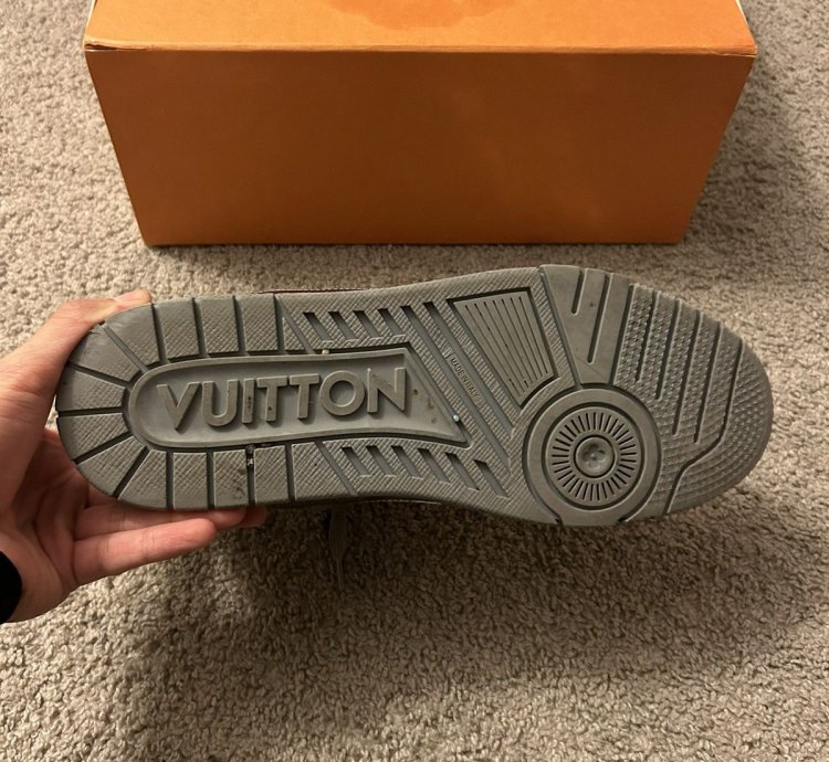 Virgil Abloh Louis Vuitton Argent Mirror Sneaker Trainer