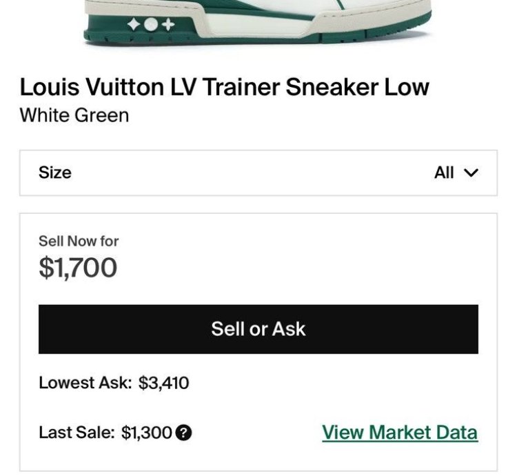 Virgil Abloh Louis Vuitton Lv Trainer Lv13