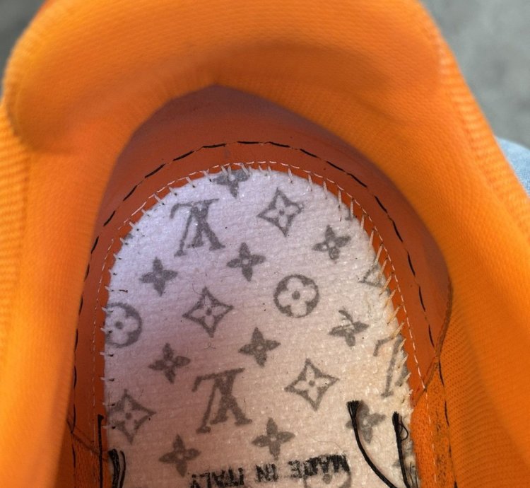 Virgil Abloh Louis Vuitton Lv Trainer Orange Black 10 5 11