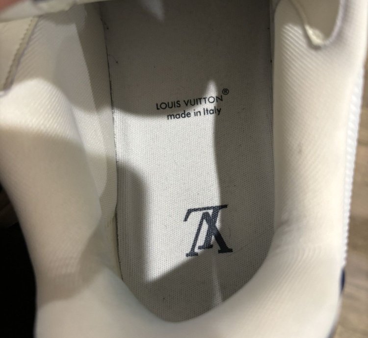White And Blue Skate Sneakers