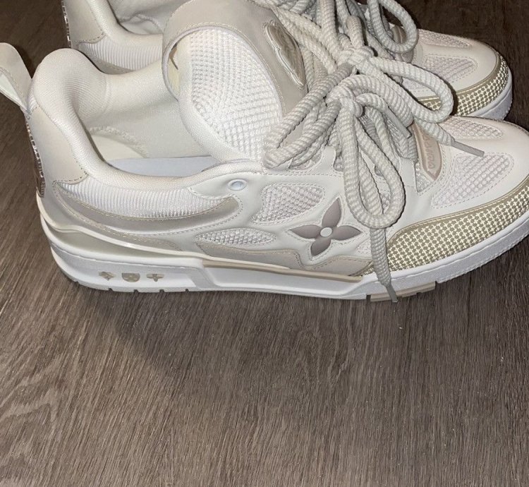 White Cream Louis Vuitton Sneakers