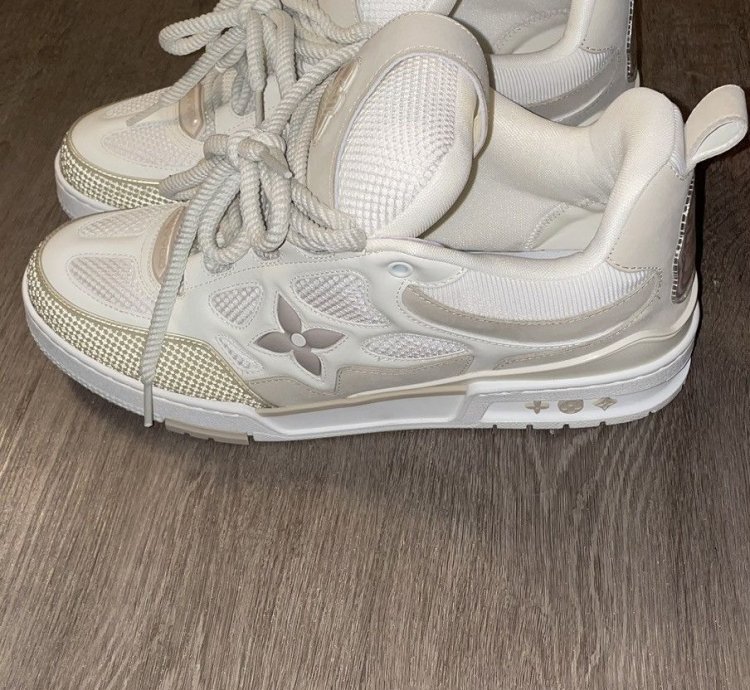 White Cream Louis Vuitton Sneakers