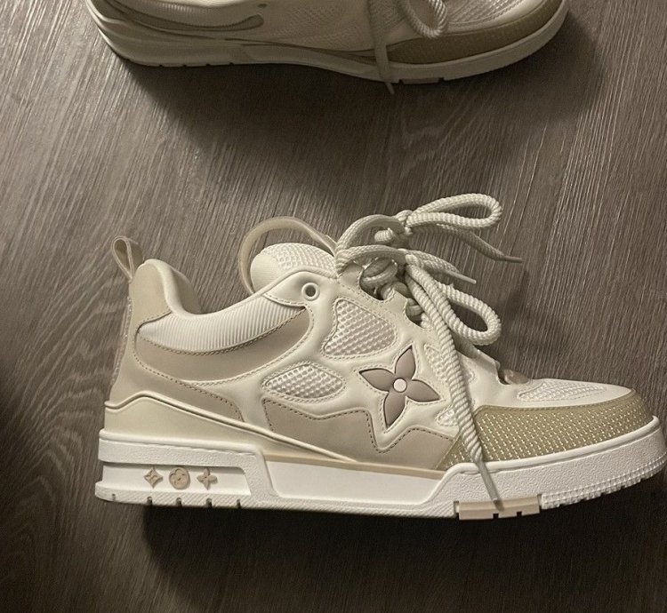 White Cream Louis Vuitton Sneakers