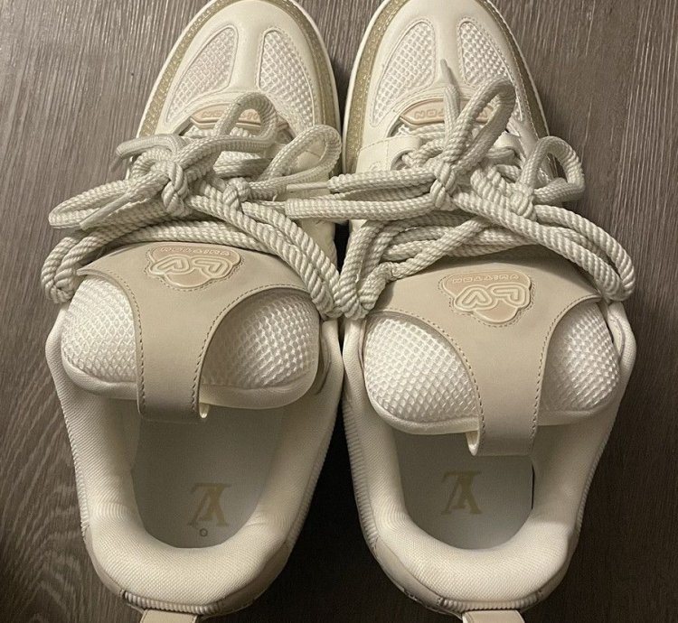 White Cream Louis Vuitton Sneakers