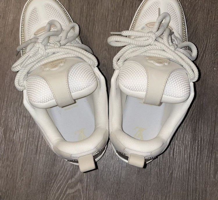 White Cream Louis Vuitton Sneakers