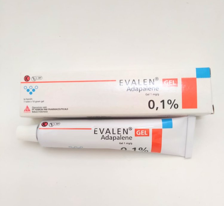 Evalen Adapalene Gel 01 10g - 5 Tube Express Shipping - Acne Treatment