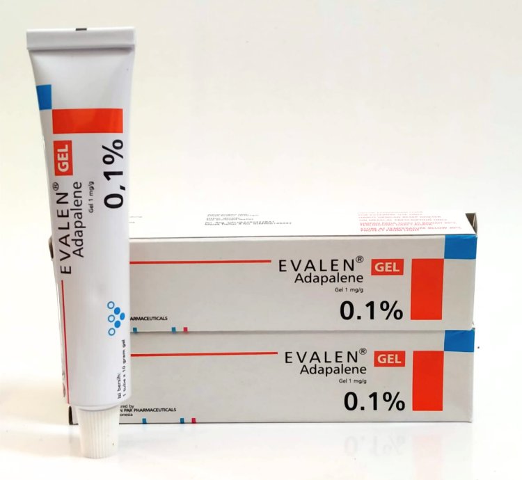 Evalen Adapalene Gel 01 10g - 5 Tube Express Shipping - Acne Treatment