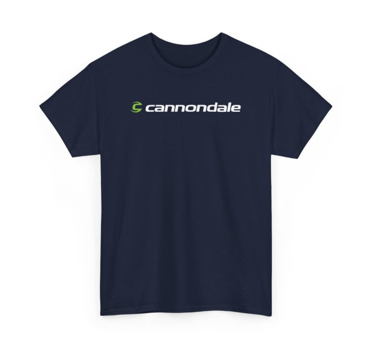 Cannondale Logo Navy T-shirt - Cycling Brand Tee Bike Rider Unisex Shirt