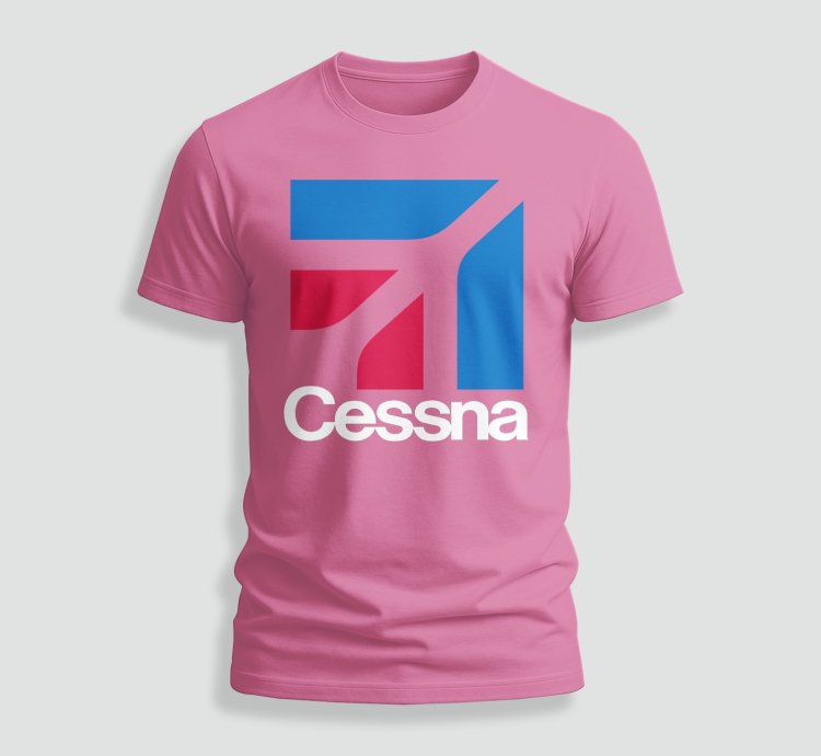 Cessna Logo T-shirt Retro Azalea Unisex Tee For Aviation Lovers Pilots