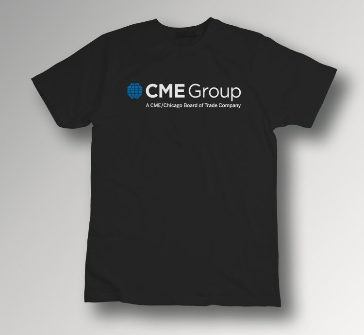 Cme Group Logo Black T-shirt Finance Trading Unisex Tee Wall Street Style