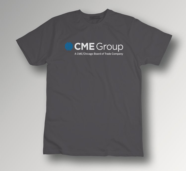 Cme Group Logo Charcoal T-shirt Finance Trading Unisex Tee Wall Street Style