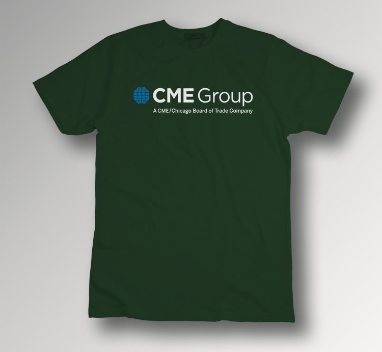 Cme Group Logo Forest Green T-shirt Finance Trading Unisex Tee Wall Street Style