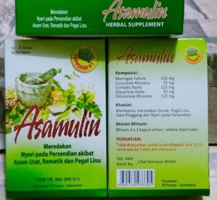 Asamulin Herbal Capsule Reduce Bad Cholesterol 12 Box