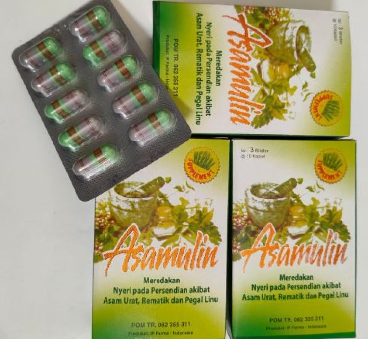 Asamulin Herbal Capsule Reduce Bad Cholesterol 60 Box
