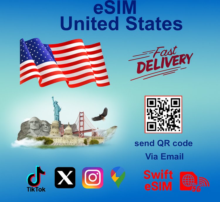 United States Esim 3gb 30 Day Esim Card Data Only
