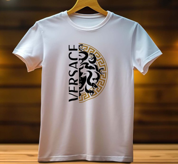 Versace Medussa Gold Logo Mens Tshirt Size Usa