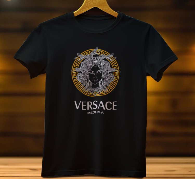 Versace Medussa Gold Logo Mens Tshirt Size Usa