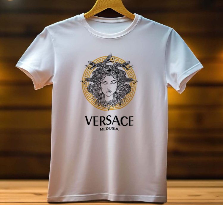 Versace Medussa Gold Logo Mens Tshirt Size Usa