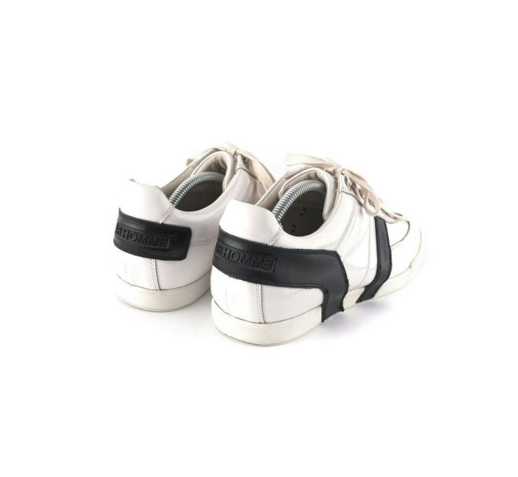 Vintage Dior Homme Hedi Era White Leather Sneakers