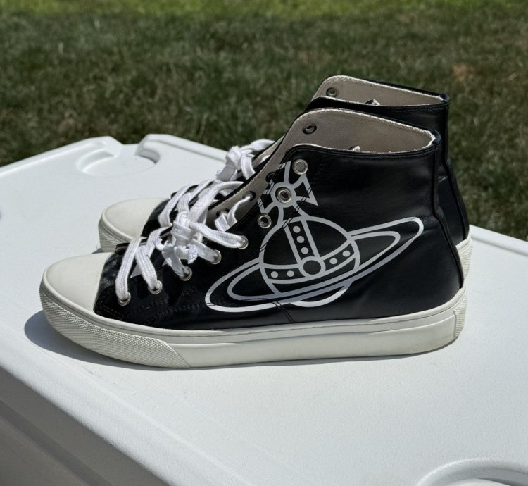 Vivienne Westwood Plimsoll Leather High Top Sneaker