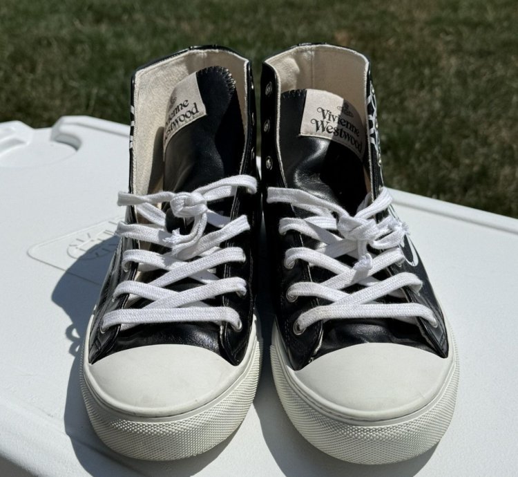 Vivienne Westwood Plimsoll Leather High Top Sneaker
