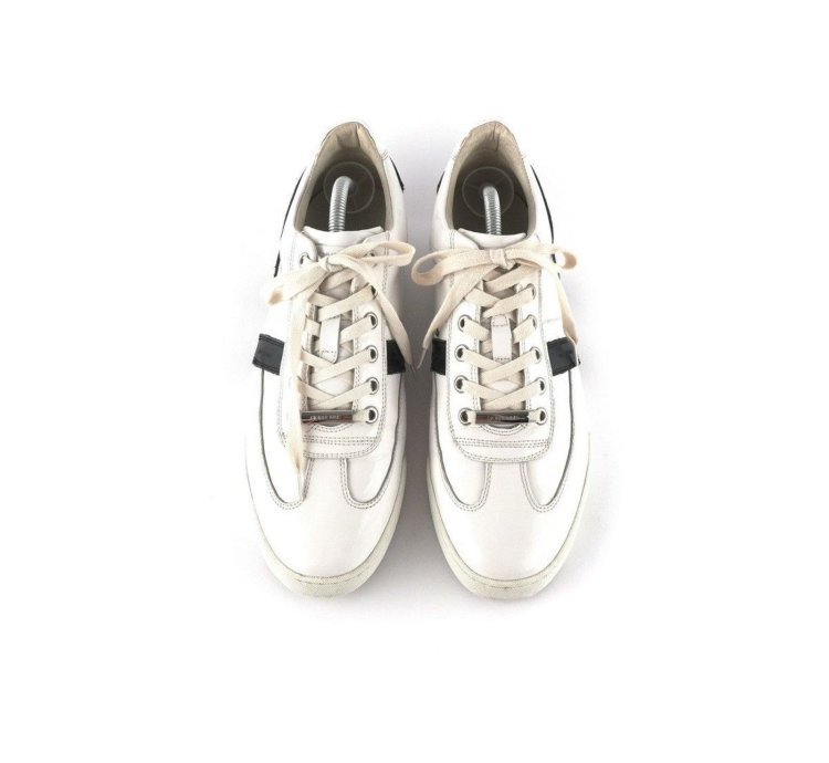 Vintage Dior Homme Hedi Era White Leather Sneakers