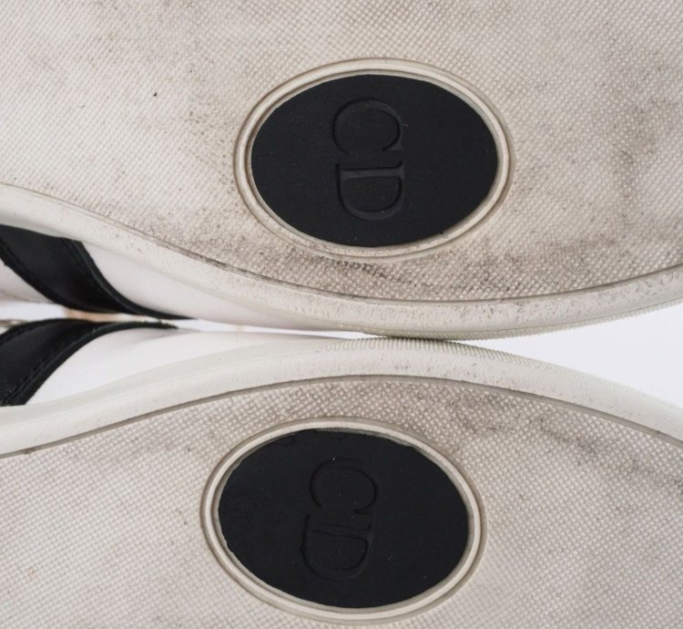 Vintage Dior Homme Hedi Era White Leather Sneakers