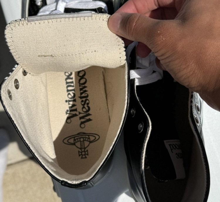 Vivienne Westwood Plimsoll Leather High Top Sneaker