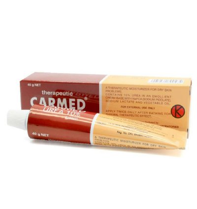 Carmed 10 Urea Cream 40g - 1 Tube - Intense Moisturizing Cream For Cracked Heels - Dry Feet - Elbows And Calluses Intensive Repair For Rough - Thickened Skin Dermatologist Recommended
