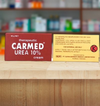 Carmed 10 Urea Cream 40g - 1 Tube - Intense Moisturizing Cream For Cracked Heels - Dry Feet - Elbows And Calluses Intensive Repair For Rough - Thickened Skin Dermatologist Recommended