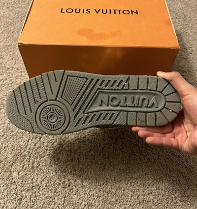 Virgil Abloh Louis Vuitton Argent Mirror Sneaker Trainer