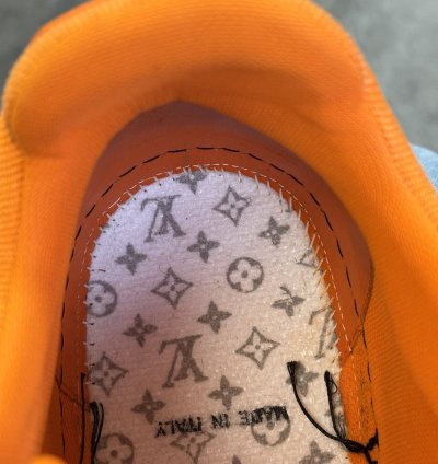 Virgil Abloh Louis Vuitton Lv Trainer Orange Black 10 5 11