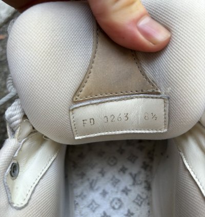White And Beige Skate Sneakers