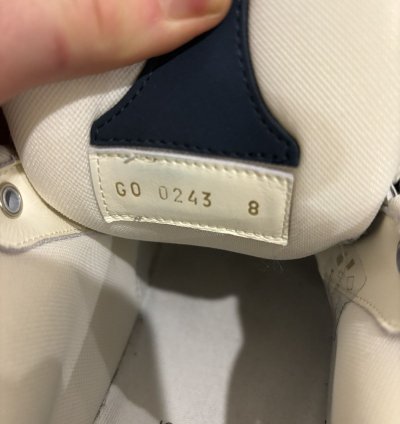 White And Blue Skate Sneakers