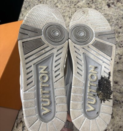 White And Grey Skate Sneakers